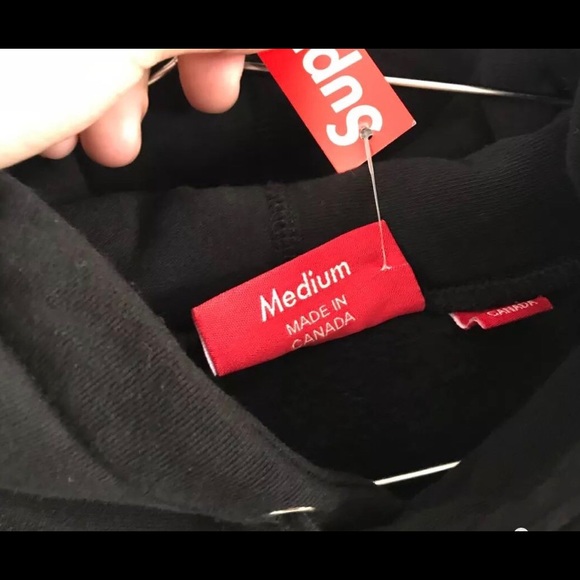 Supreme Box Logo Hoodie- Black on white; FW16 - Picture 3 of 8